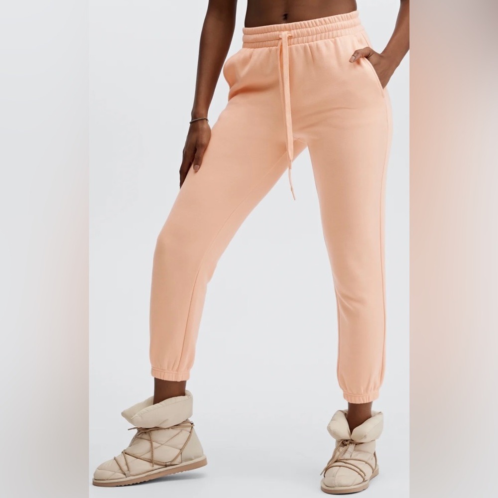 Fabletics Peach Cotton Joggers XXL